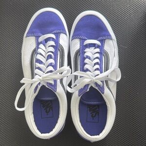 Brand new Vans purple/white sneakers